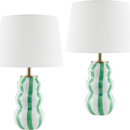 001 SI-2528716 | Primary Silo | Dicomano Accent Table Lamp (Set of 2) by Livabliss in glazed. Made from ceramic, linen, polyester in a unique style.