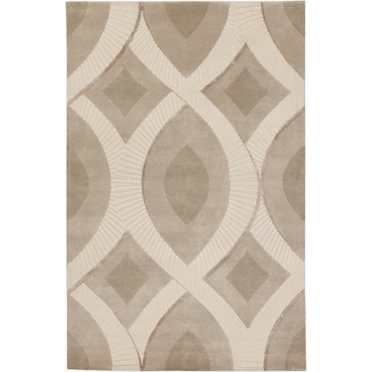 Decadent Rug - 5543 by Surya in tan, ivory, light brown. Made from 100% new zealand wool in a unique style.