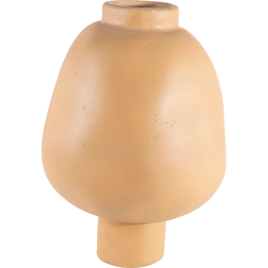 Oma Decorative Vessel by Moe's Home Collection in beige. Made from ecomix in a modern style.