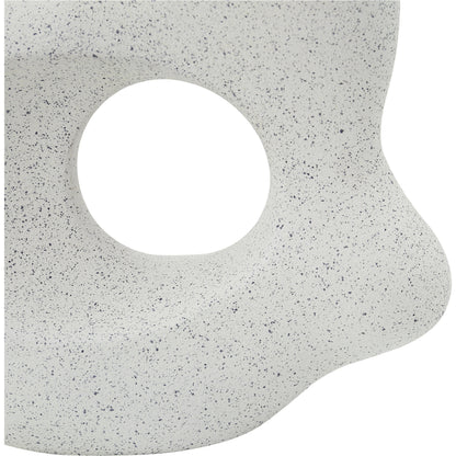 Matter Ecomix Sculpture by Moe's Home Collection in flecked stone. Made from ecomix 100% (ecomix is mixture of recycled paper, natural gum, chalk powder.) in a modern style.