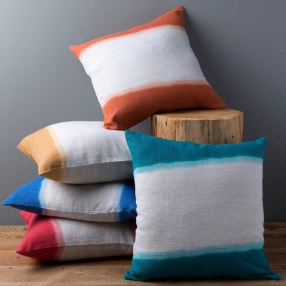 Double Dip Pillow - 29968 by Surya. Made from 100% linen in a modern style.
