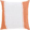 Light Gray, Coral, Peach / Down Feather / 18" x 18"