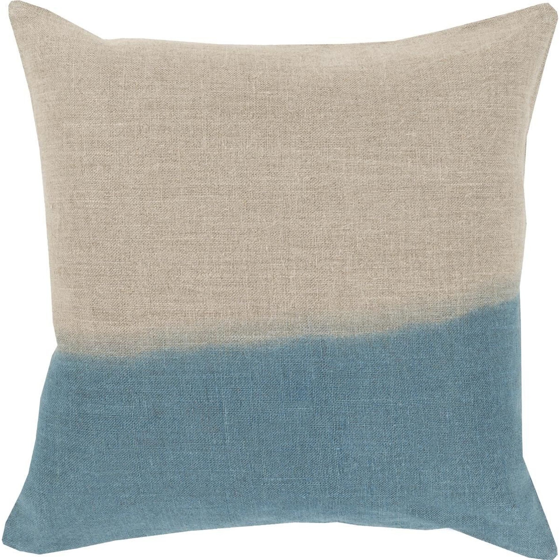 Dip Dyed Pillow - 17981 by Surya. Made from 100% linen in a modern style.