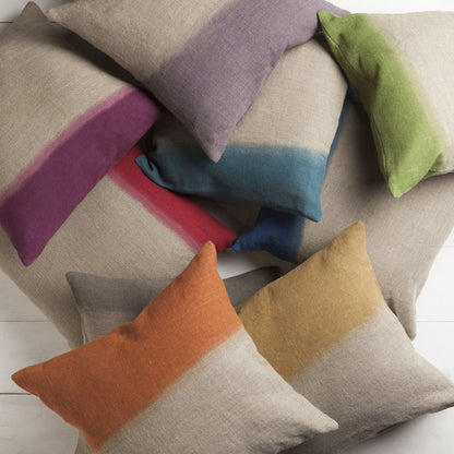 Dip Dyed Pillow - 17981 by Surya. Made from 100% linen in a modern style.