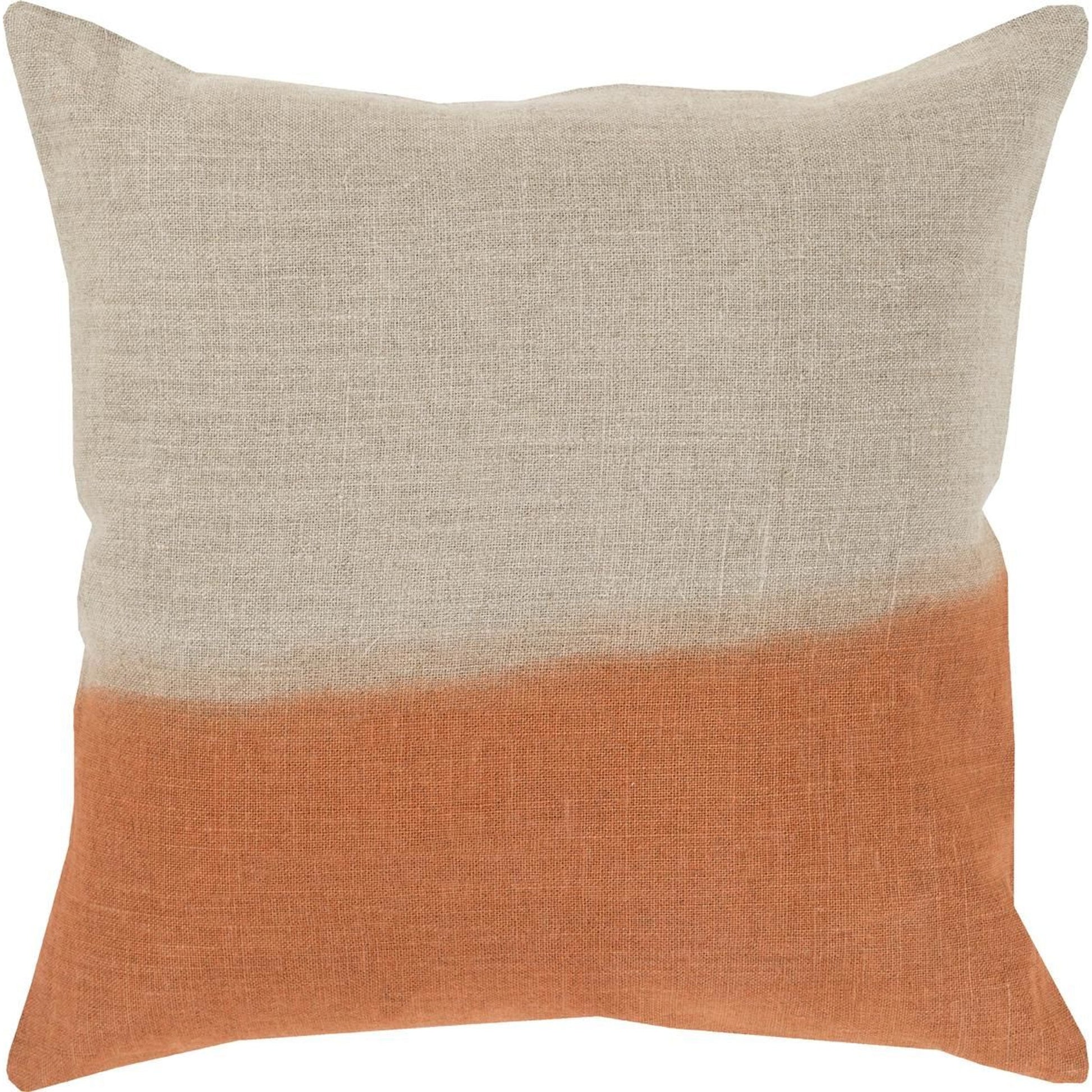 Dip Dyed Pillow - 17981 by Surya. Made from 100% linen in a modern style.