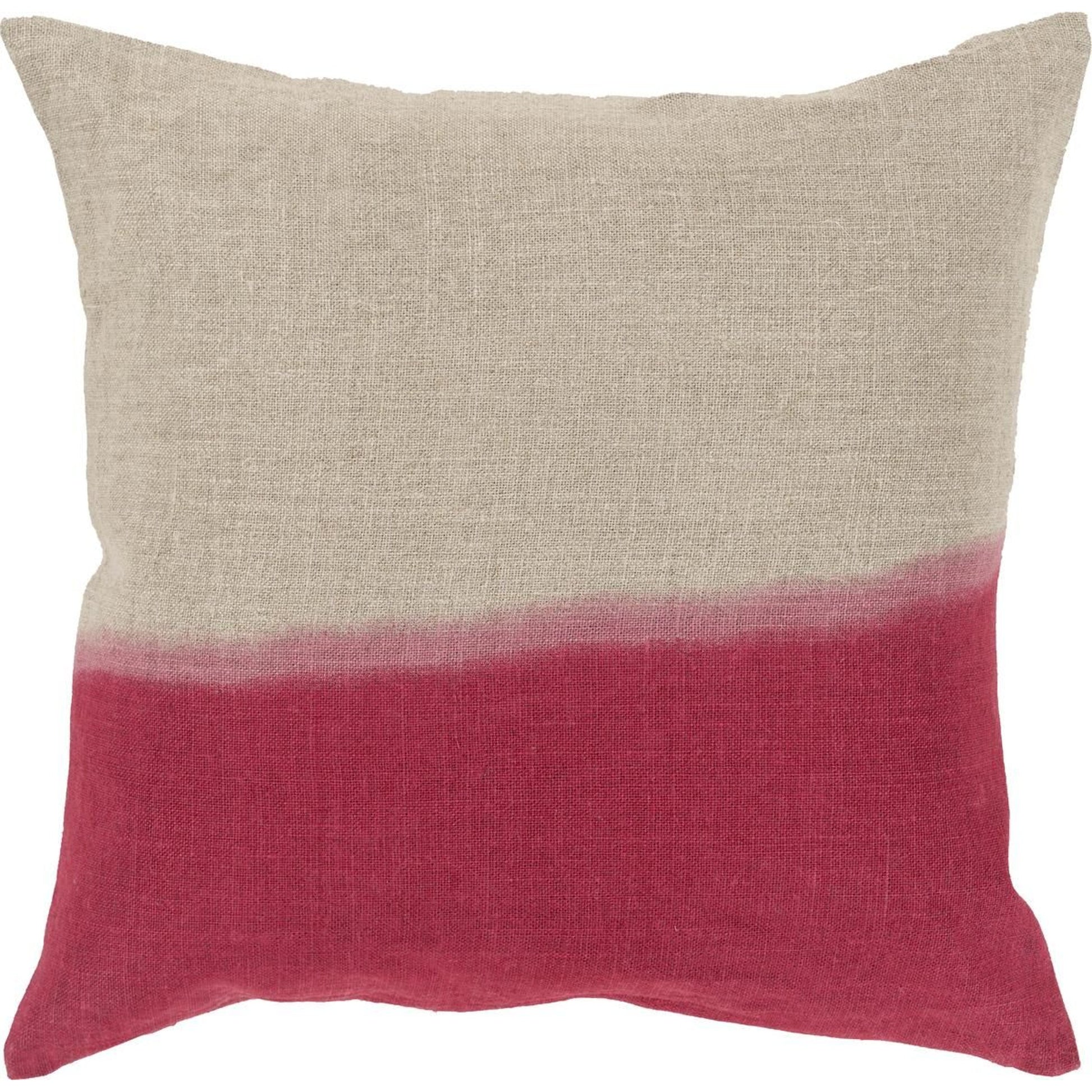 Dip Dyed Pillow - 17981 by Surya. Made from 100% linen in a modern style.