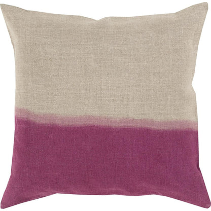Dip Dyed Pillow - 17981 by Surya. Made from 100% linen in a modern style.