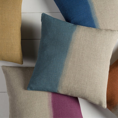 Dip Dyed Pillow - 17981 by Surya. Made from 100% linen in a modern style.