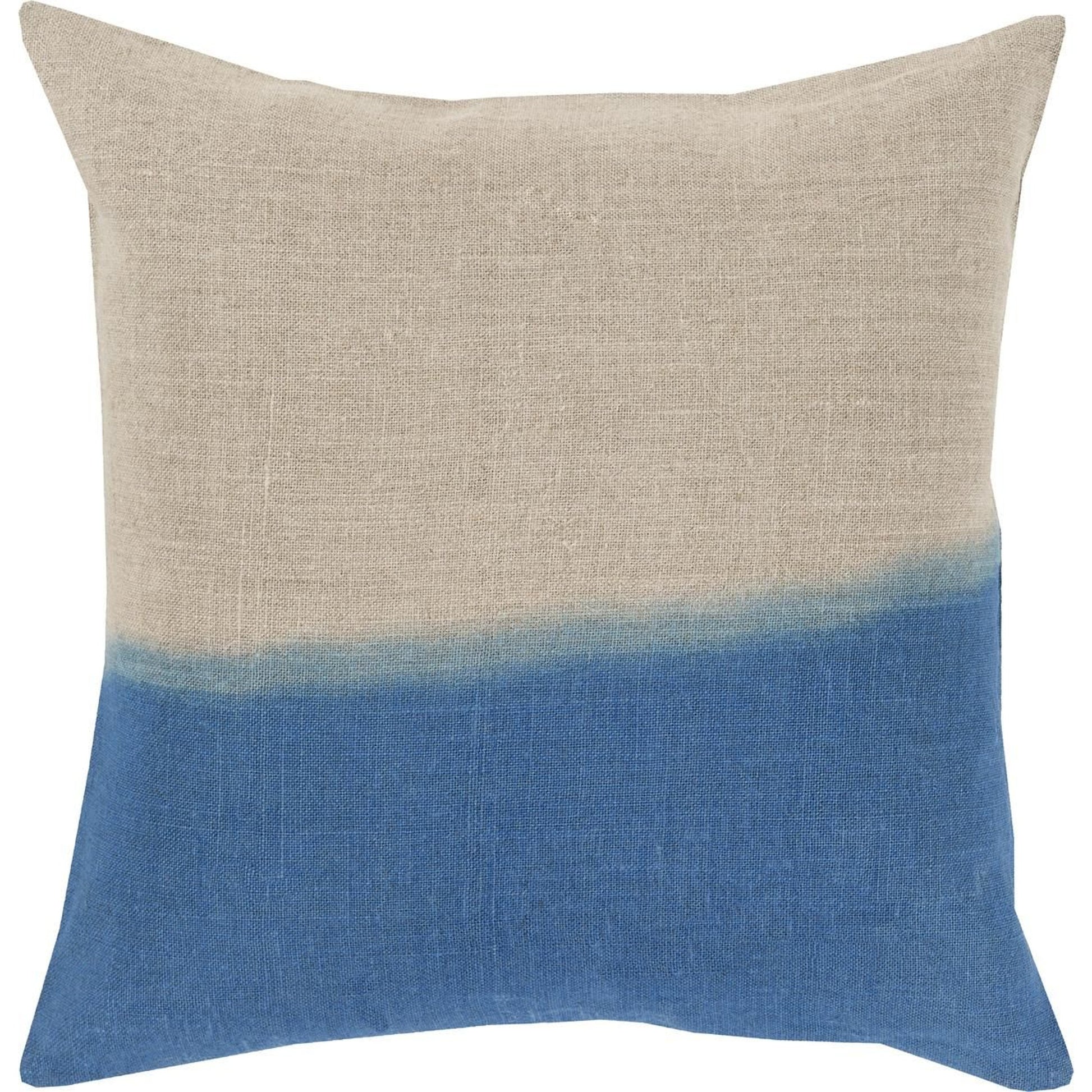Dip Dyed Pillow - 17981 by Surya. Made from 100% linen in a modern style.