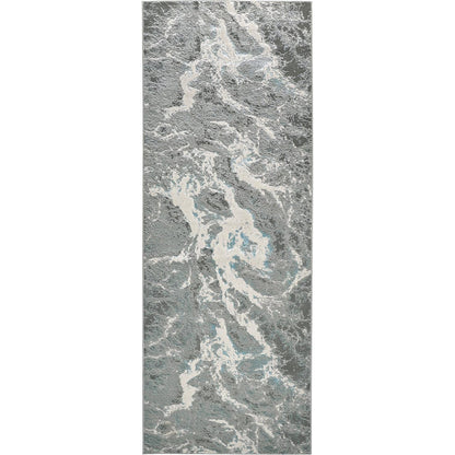 Azure Rug - 3539F by Feizy in silver, gray, ivory. Made from polyester, polypropylene in a unique style.