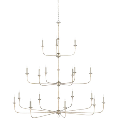 Nottaway Grande Chandelier by Currey and Company. Made from wrought iron in a traditional style.