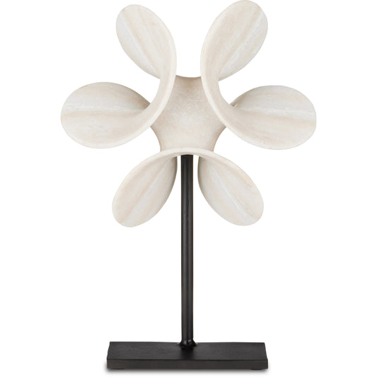Helice Marble Ring by Currey and Company in natural, black. Made from marble, iron in a modern style.