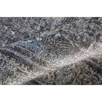 Sarrant Transitional Rug - 3967F by Feizy in gray, silver, ivory. Made from viscose, polyester in a unique style.
