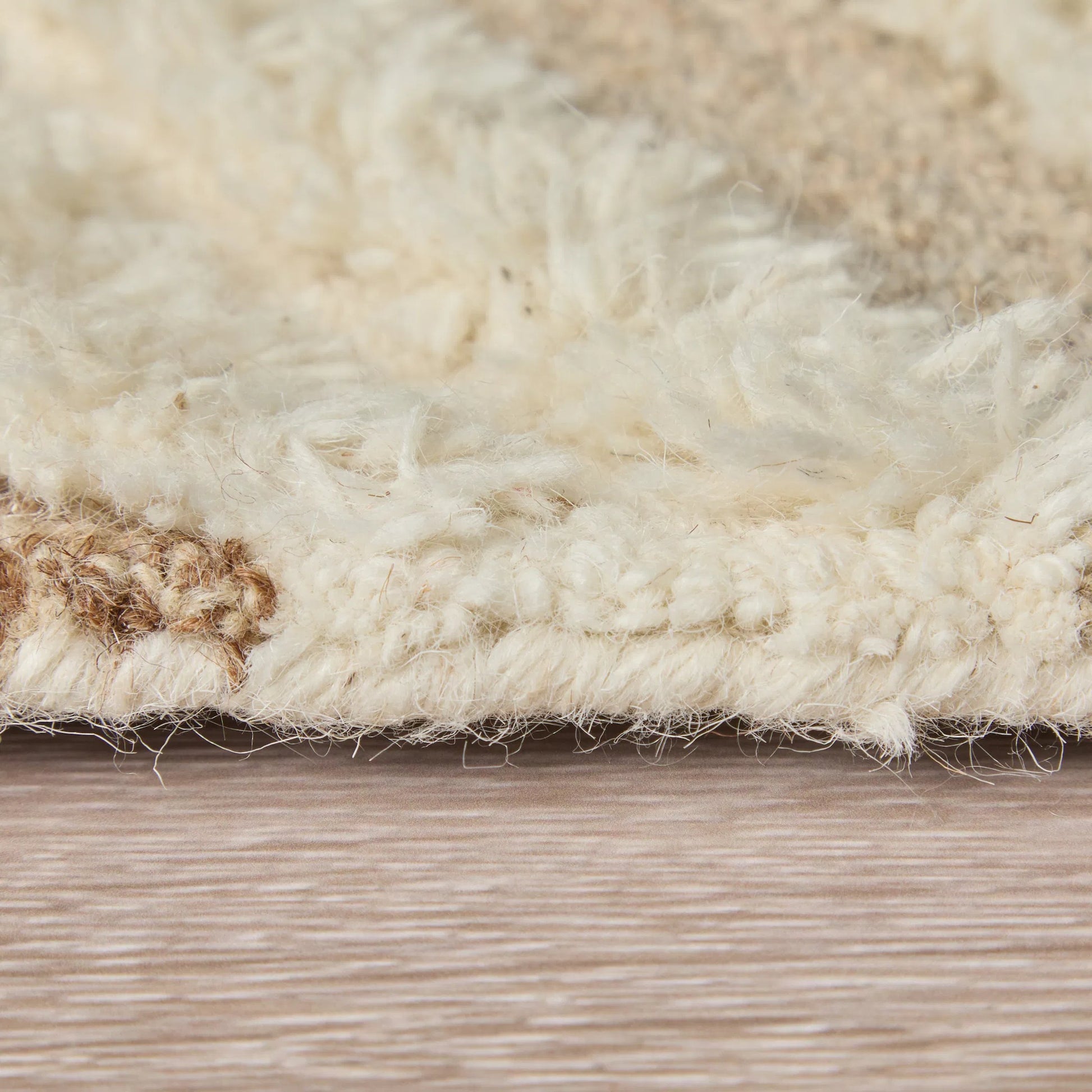 Anica Transitional Geometric Rug - 8008F by Feizy in ivory, taupe, brown. Made from wool in a unique style.