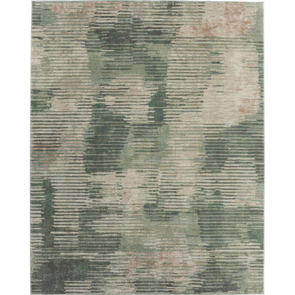 Eden EDN39QYF Rug by Feizy in green, ivory, brown. Made from polypropylene in a unique style.