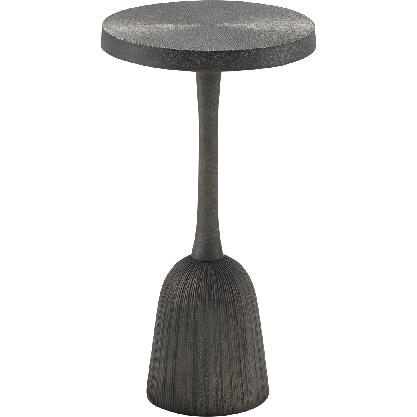 002 S-222843 | Primary Silo | Tulee Accent Table by Currey and Company in antique black. Made from cast aluminum in a eclectic & global style.