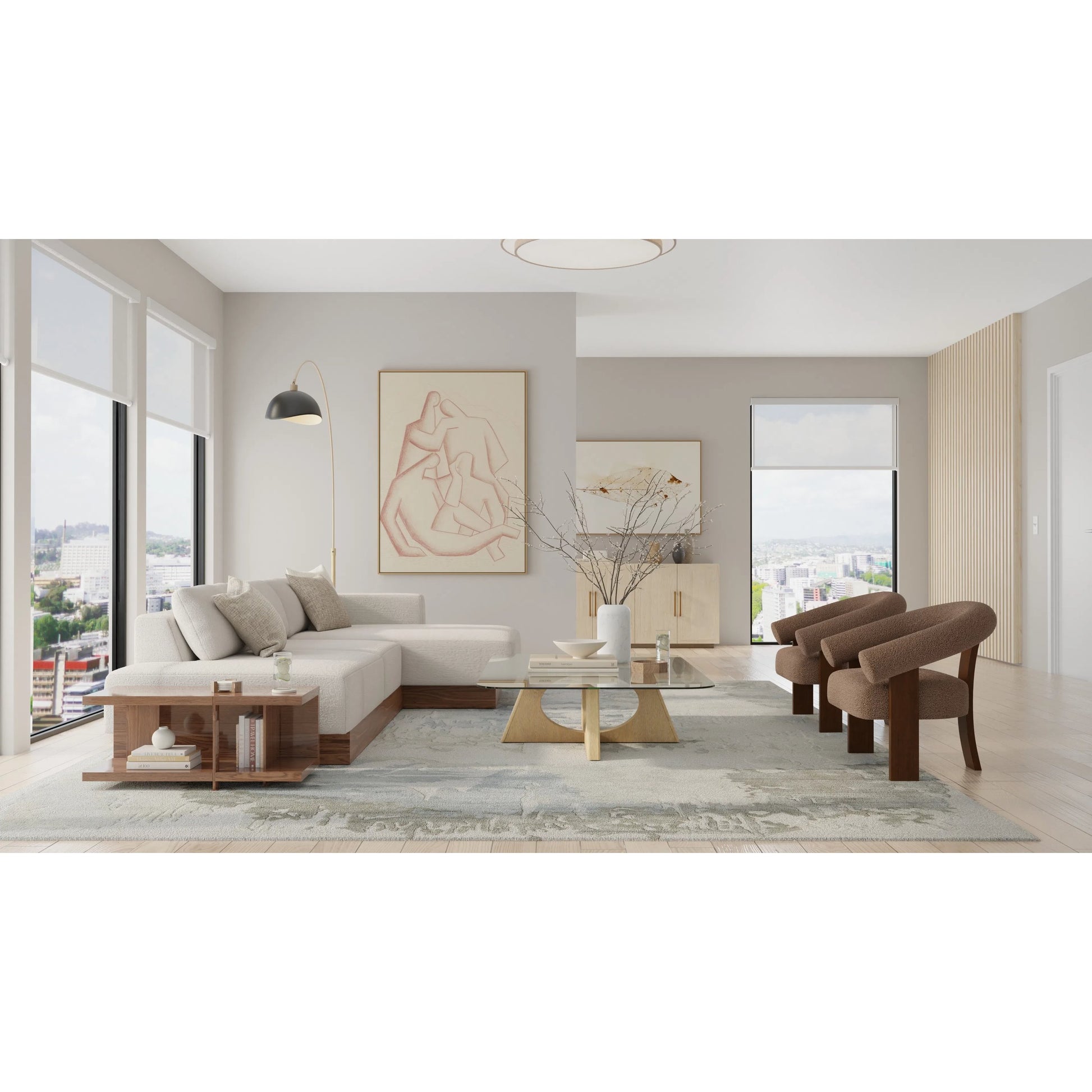 Kendall KDL8A62F Rug by Feizy in ivory, blue, gray. Made from viscose, wool in a unique style.