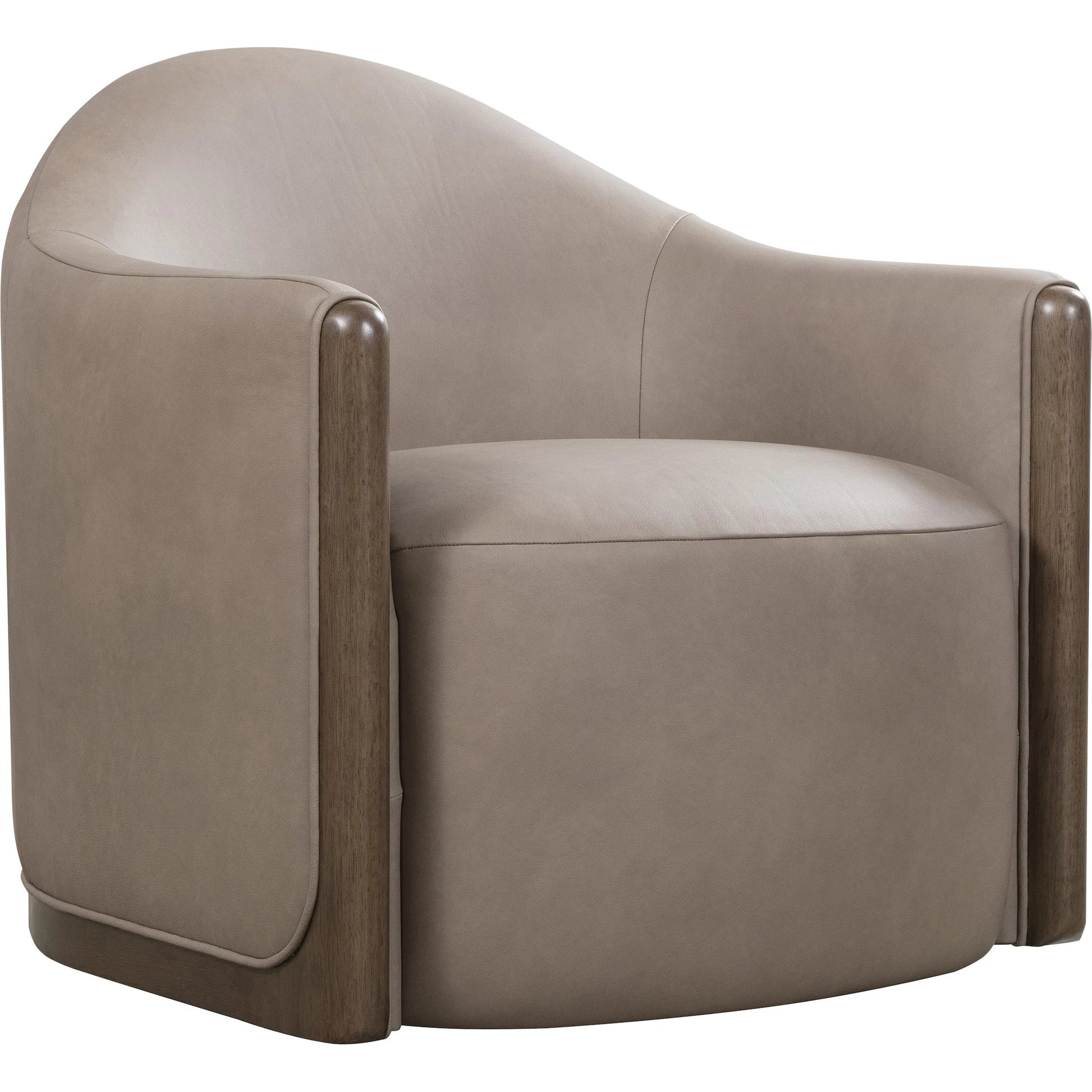 Cora Swivel Chair by Hooker Furniture in dark wood. Made from unique in a modern style.