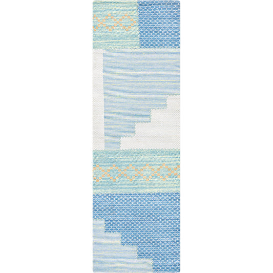 Didim Rug - 26058 by Surya in denim, light green. Made from 50% viscose, 40% polyester, 10% cotton in a unique style.