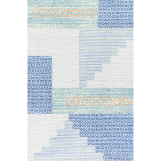 Didim Rug - 26058 by Surya in denim, light green. Made from 50% viscose, 40% polyester, 10% cotton in a unique style.