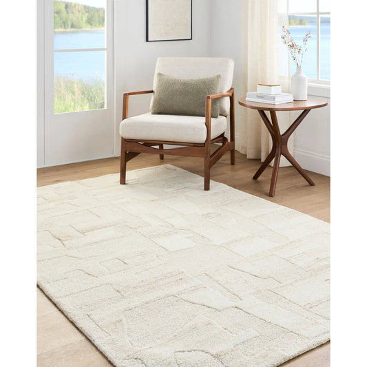 Dundee DDU-2305 Rug by Livabliss in ivory, beige, sand, cream. Made from wool in a unique style.