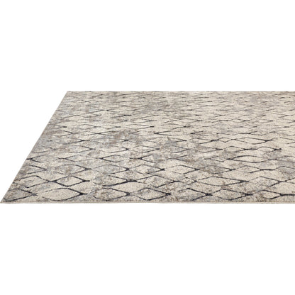 Kano Transitional Diamond Rug - 3872F by Feizy in ivory, gray, taupe. Made from polypropylene, polyester in a unique style.