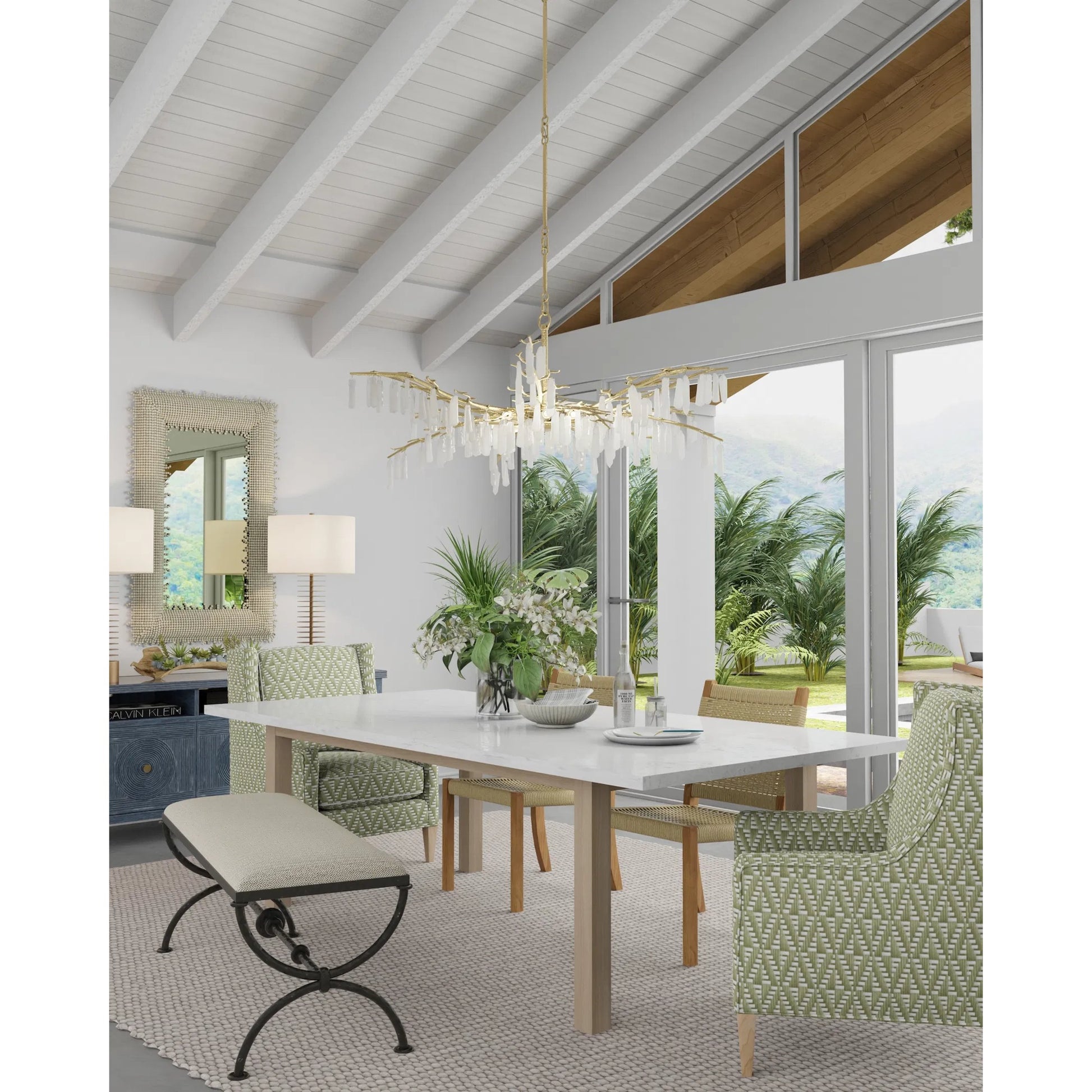 Walwyn Table Lamp by Currey and Company in painted antique brass. Made from metal in a modern style.