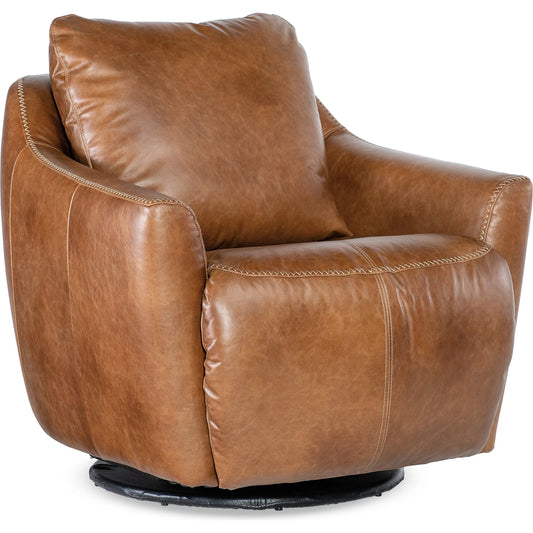 Beau Swivel Chair with Power Footrest by Hooker Furniture in brown. Made from unique in a traditional style.