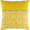 Bright Yellow, Cream, Sky Blue / Down Feather / 20" x 20"