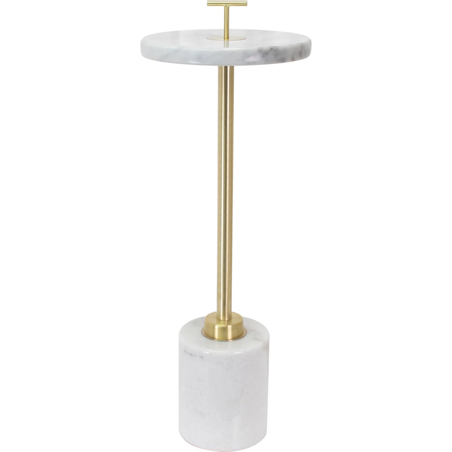 001 SI-2019244 | Primary Silo | Dean Drink Table by Couture Lamps in white marble and metal. Made from marble, metal in a modern style.