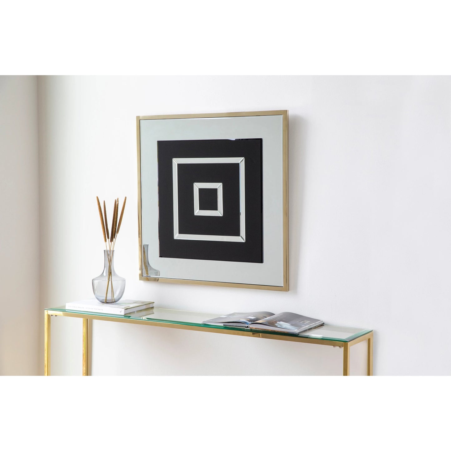 001 SI-1885730 | Lifestyle | Madelina - 29195 by Surya in gold and nickel. Made from metal, manufactured wood in a unique style.