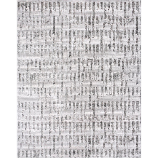 Delight Shag 534445 Rug by Livabliss in silver. Made from polyester in a unique style.