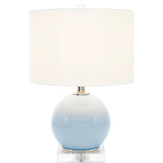 Delia Accent Lamp by Couture Lamps. Made from glass, optic crystal, polished steel in a transitional style.