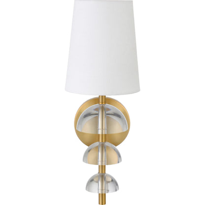 Demi Sconce by Worlds Away in gold. Made from unique in a modern style.