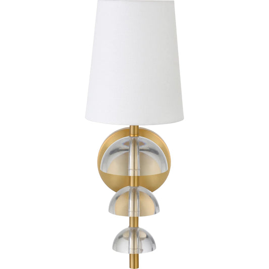 Demi Sconce by Worlds Away in gold. Made from unique in a modern style.