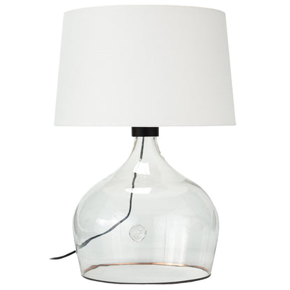 Demi John Table Lamp by Regina Andrew in clear. Made from glass in a coastal style.