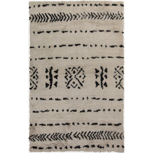 DEN-5000 Rug by Surya in ivory, black. Made from 100% wool in a unique style.