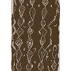 Brown, Light Gray, Dark Plum / 2' x 3'