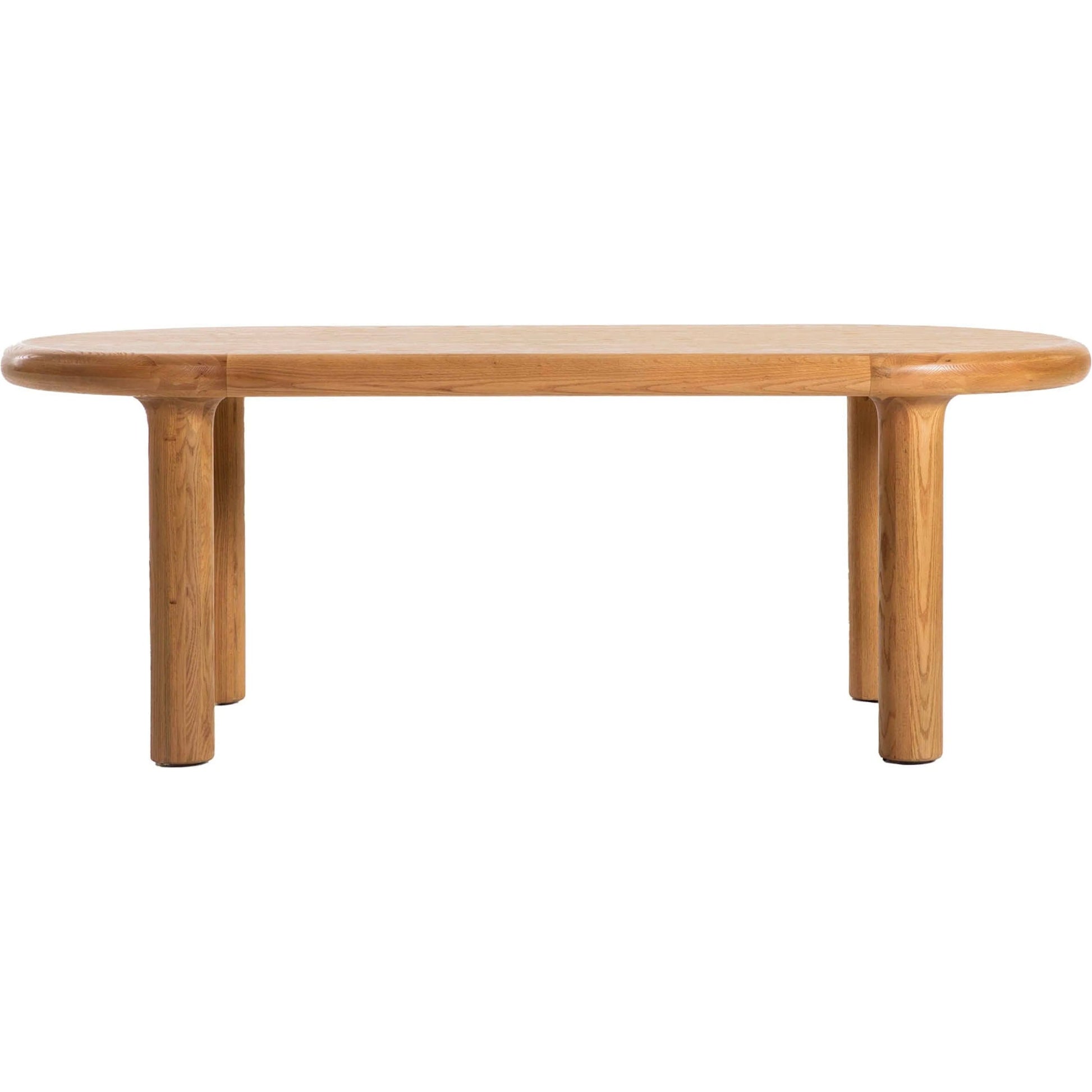 Destiny Oval Dining Table by LH Imports in brown and natural oak. Made from solid oak, oak veneer in a transitional style.