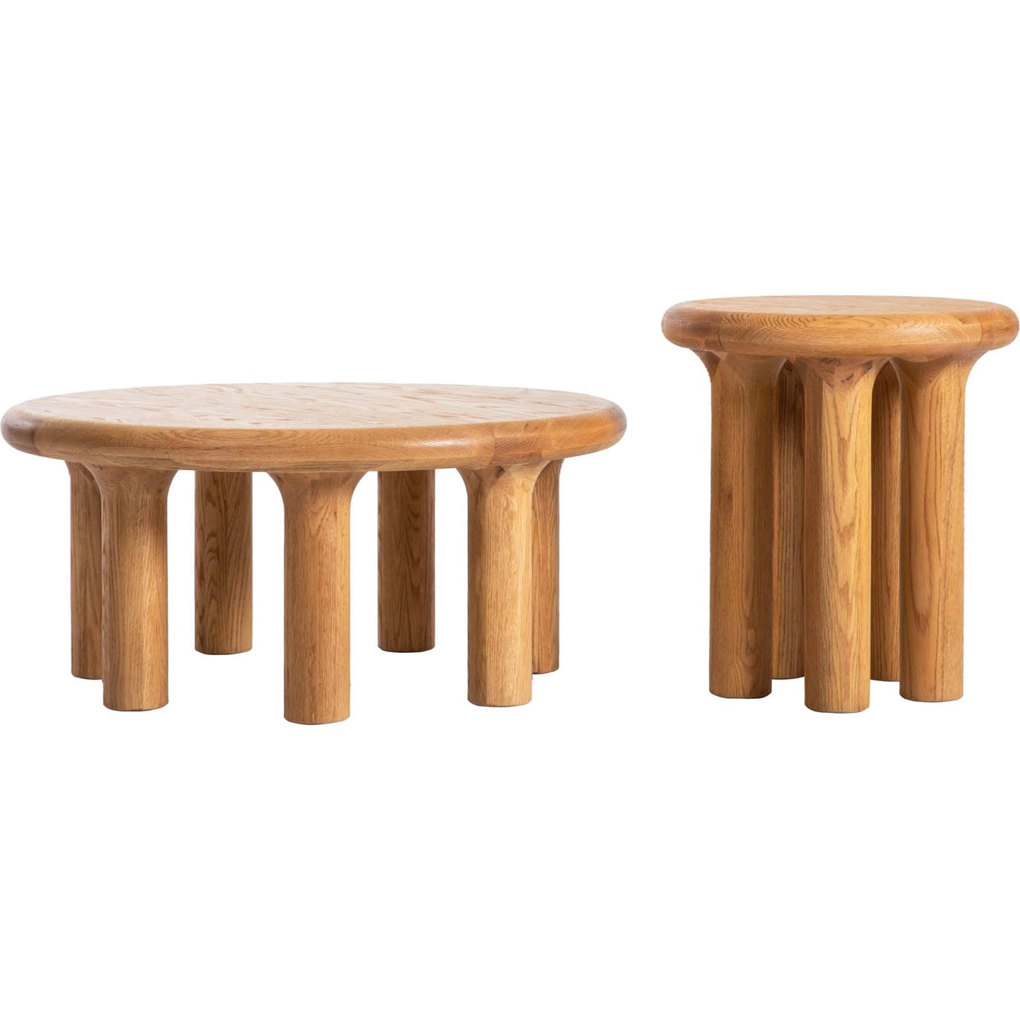 005 SI-2325023 | Additional Silo | Destiny Coffee Table by LH Imports in brown and natural oak. Made from solid oak, oak veneer in a transitional style.