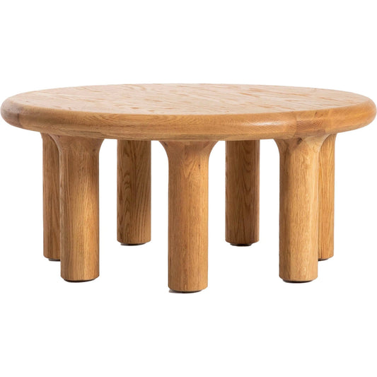 Destiny Coffee Table by LH Imports in brown and natural oak. Made from solid oak, oak veneer in a unique style.