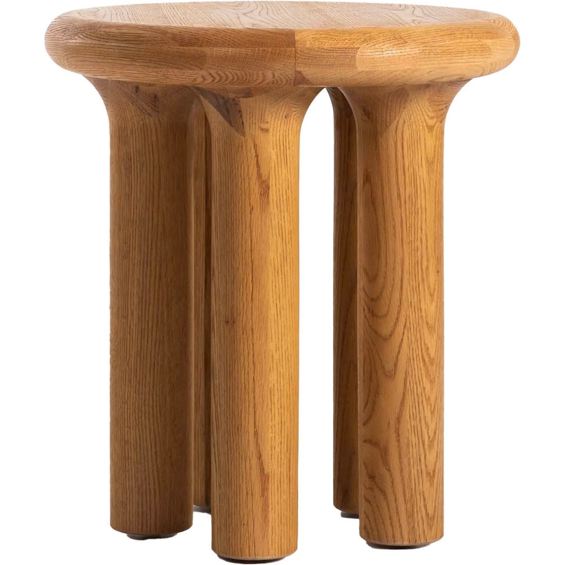 Destiny Side Table by LH Imports in brown and natural oak. Made from solid oak, oak veneer in a transitional style.