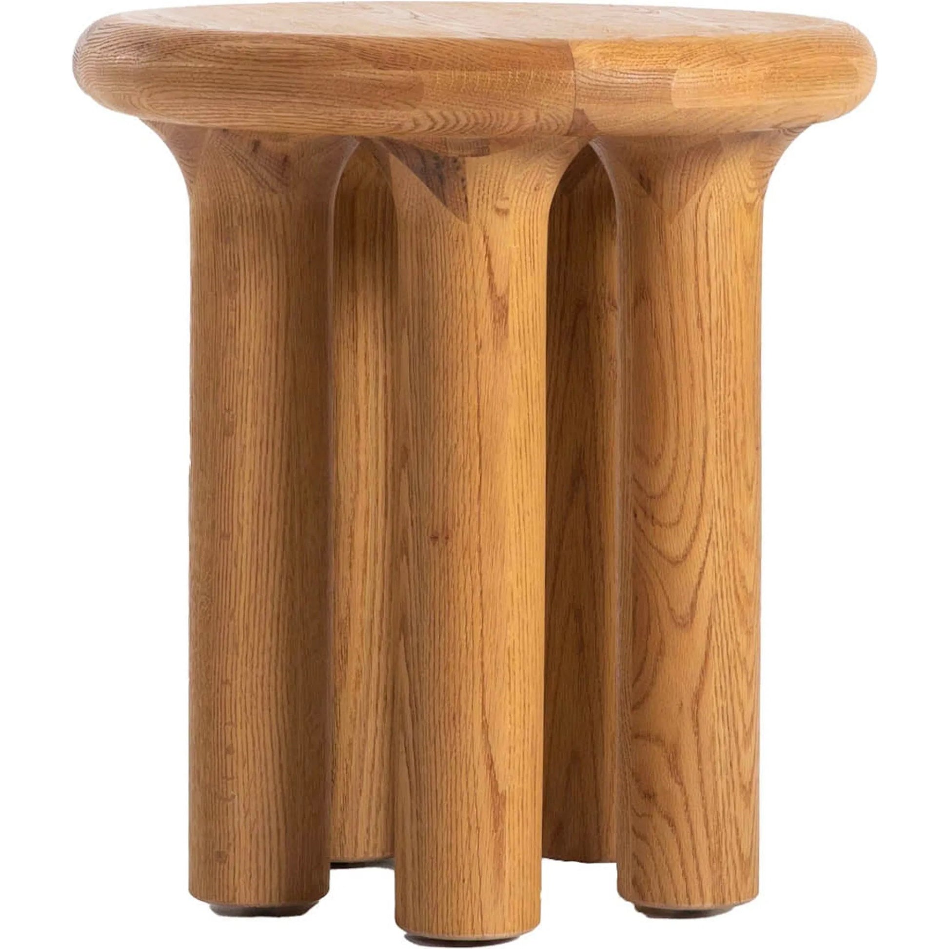 Destiny Side Table by LH Imports in brown and natural oak. Made from solid oak, oak veneer in a transitional style.