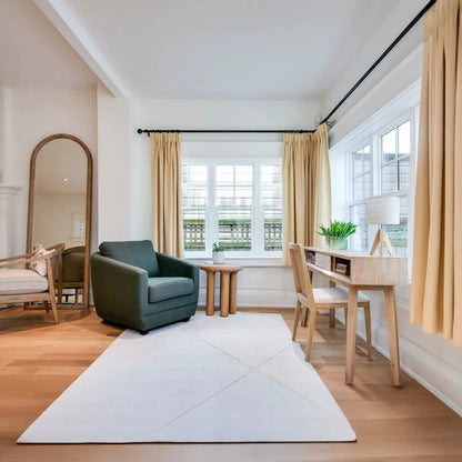 Destiny Side Table by LH Imports in brown and natural oak. Made from solid oak, oak veneer in a transitional style.