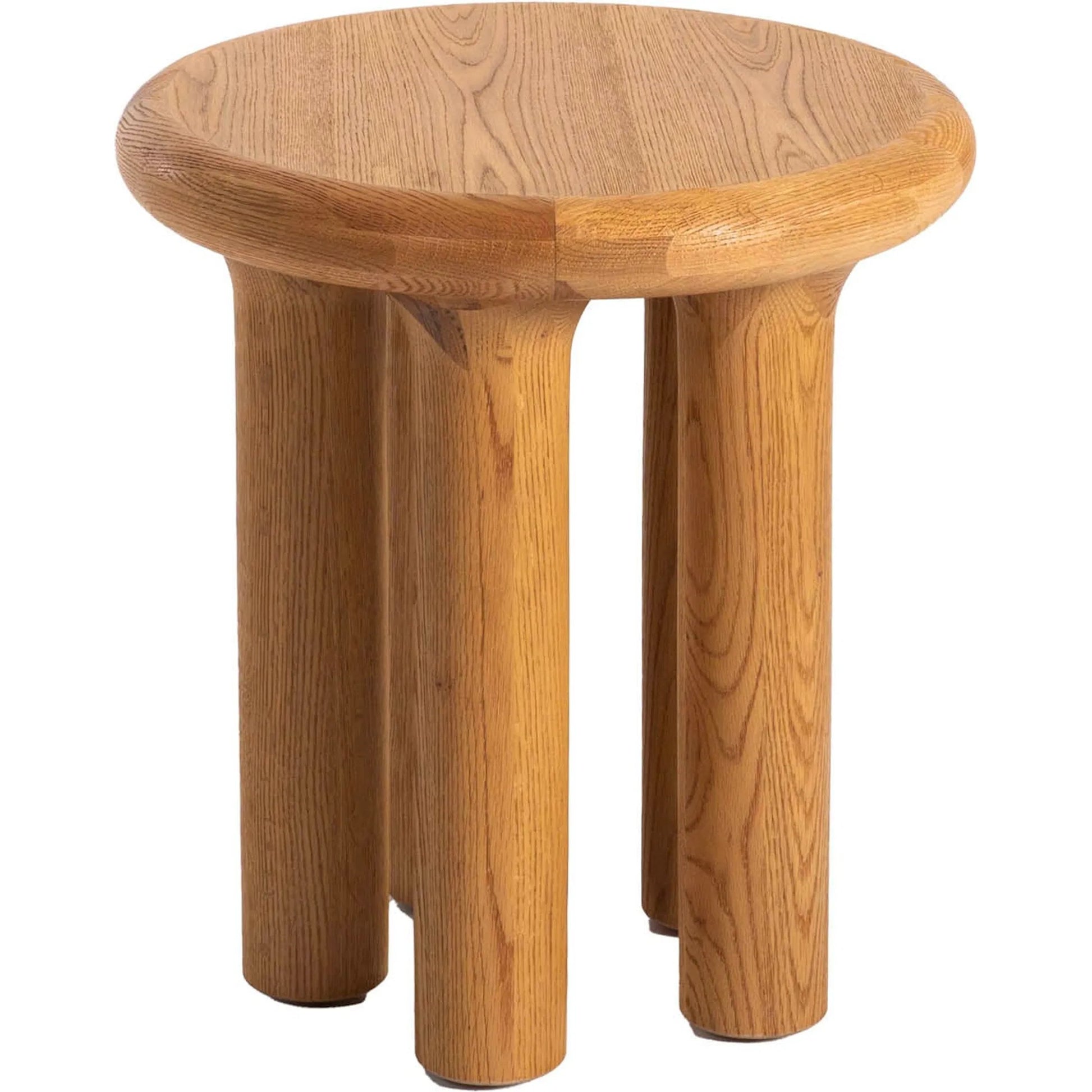 Destiny Side Table by LH Imports in brown and natural oak. Made from solid oak, oak veneer in a transitional style.