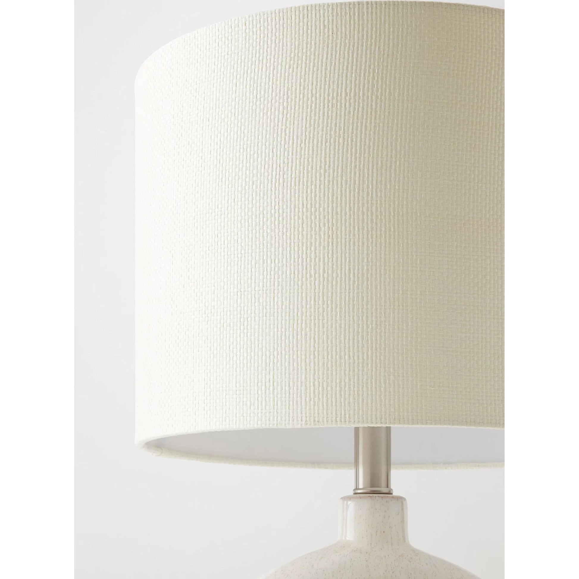Open Ring Lamp by Global Views in white. Made from ceramic in a modern style.