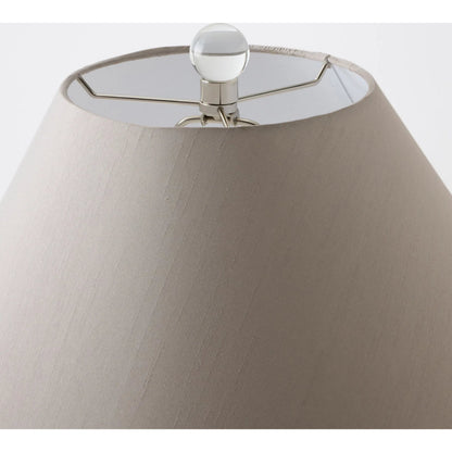 Abalone Shell Scaled Lamp by Global Views in gray. Made from crystal, metal in a modern style.