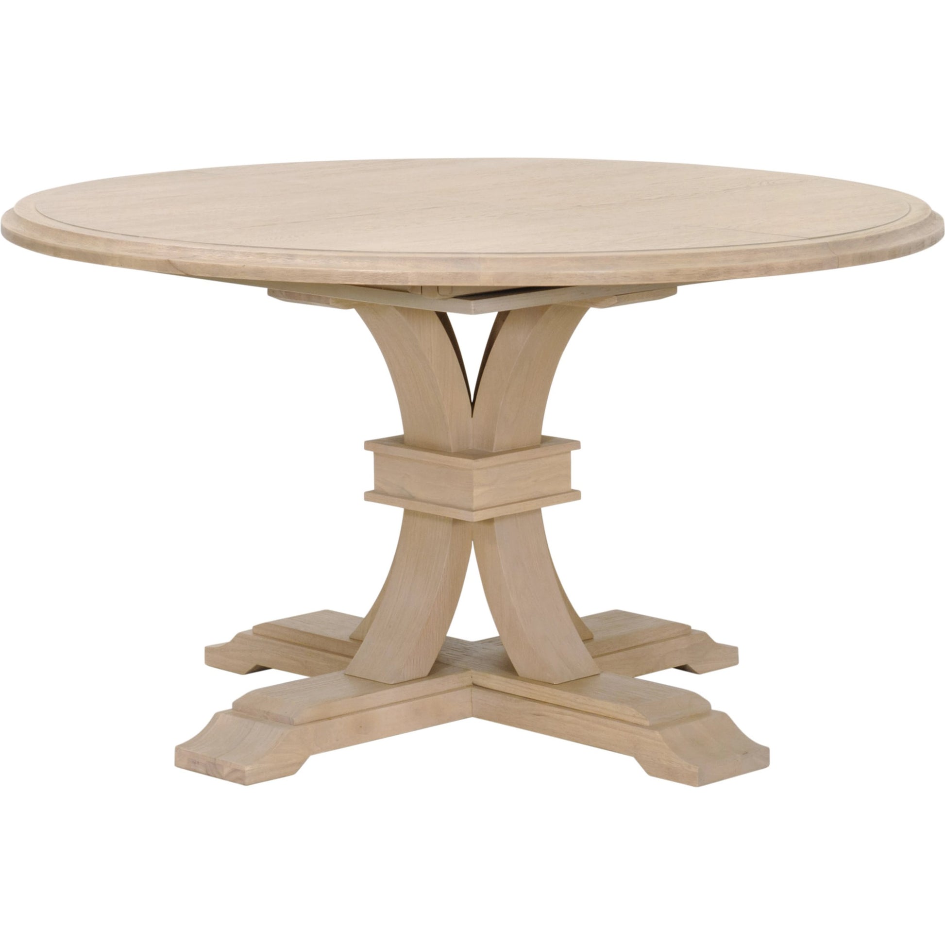 Devon Dining Table by Essentials For Living in natural gray. Made from solid acacia, acacia veneer in a cottage & farmhouse style.