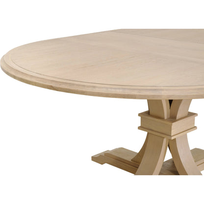 Devon Dining Table by Essentials For Living in natural gray. Made from solid acacia, acacia veneer in a cottage & farmhouse style.