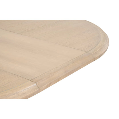 Devon Dining Table by Essentials For Living in natural gray. Made from solid acacia, acacia veneer in a cottage & farmhouse style.